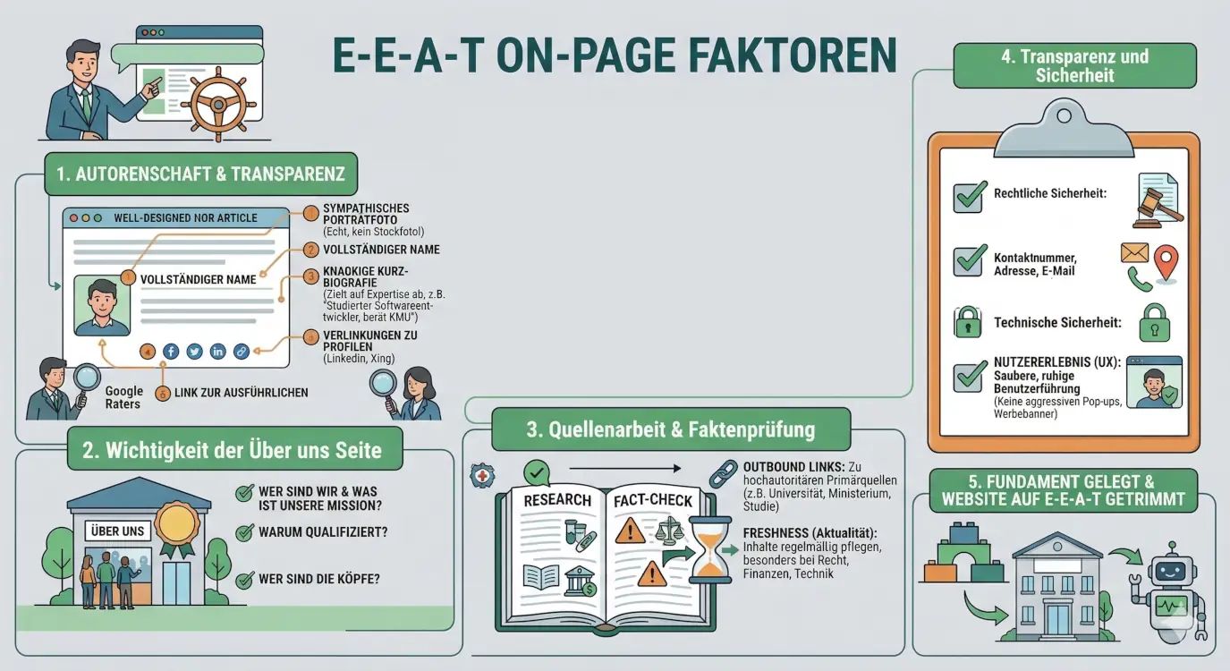 E-E-A-T On-Page optimieren Praxis-Guide