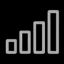 steigendes Balkendiagram - Icon